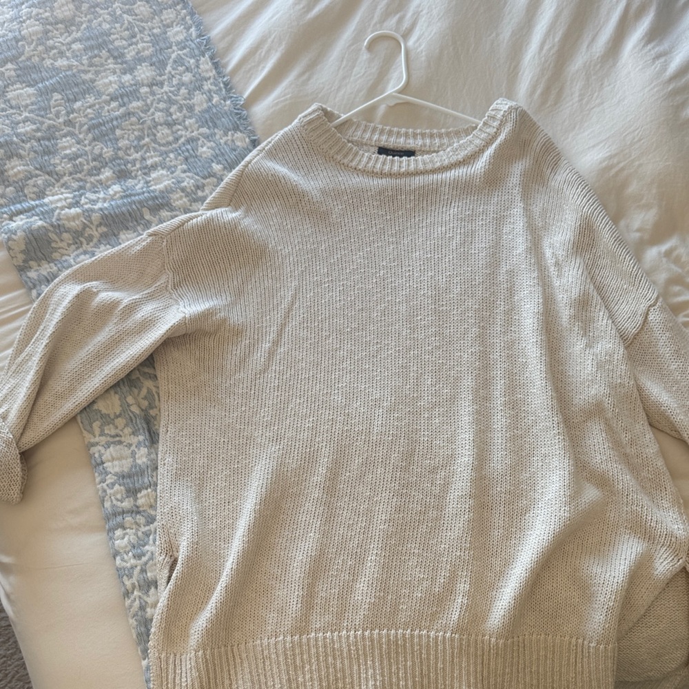 Quince Cream Women's Crew Neck Sweater